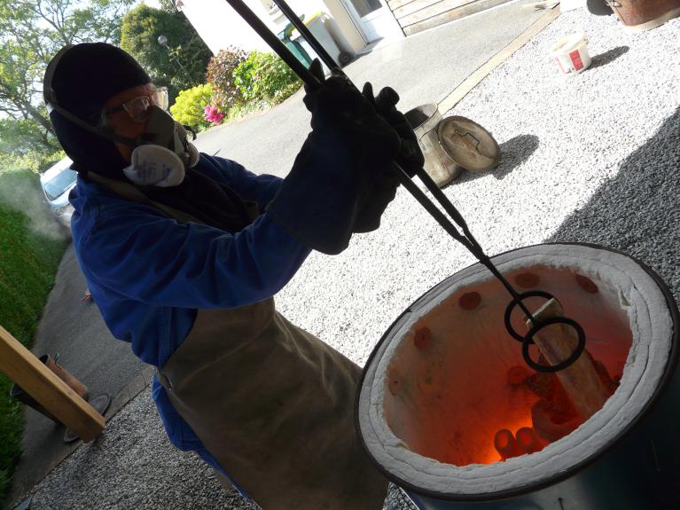 Sortie du four (980°)